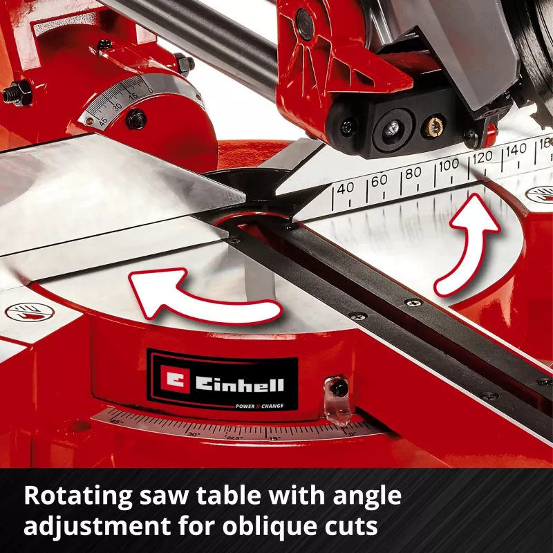 Troncatrice obliqua e a slitta Einhell TE-SM 36/210 Li - Solo