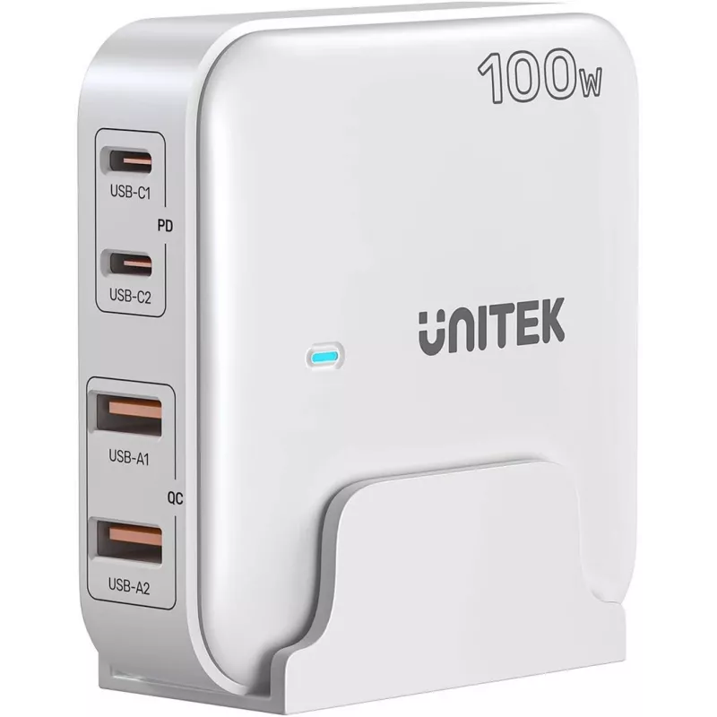 UNITEK P1229AWH01-EU caricabatterie per dispositivi mobili universale bianco AC ricarica rapida per interni