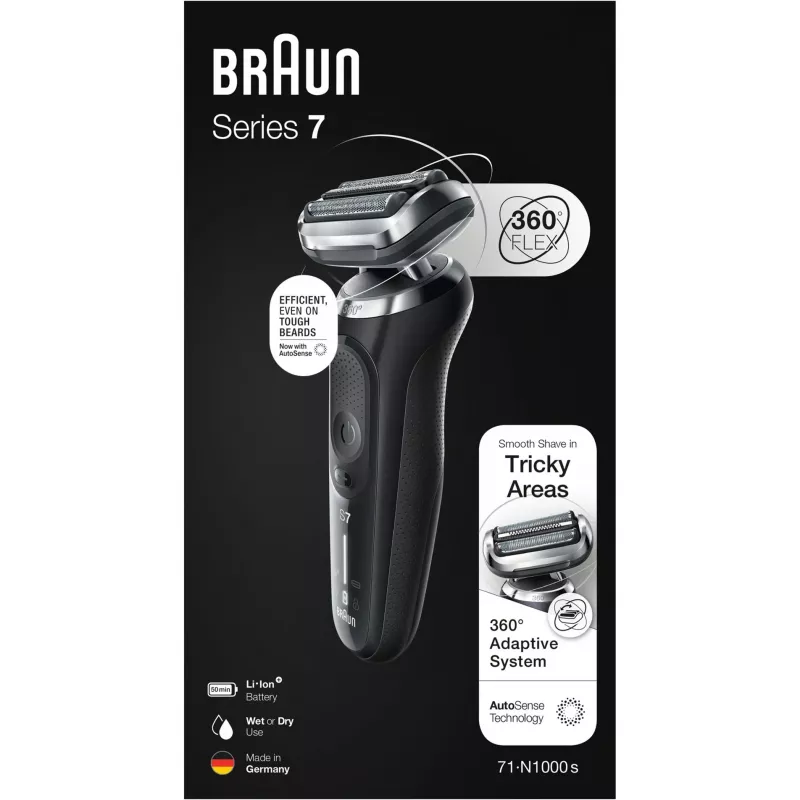 Braun Series 7 71-N1000s rasoio a lamina nero
