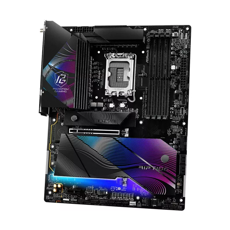 Scheda madre ASRock Z890 Riptide WiFi — Intel Z890, LGA1851, ATX, DDR5, 4 DIMM, Wi‑Fi 7, 2.5Gb LAN, Thunderbolt 4