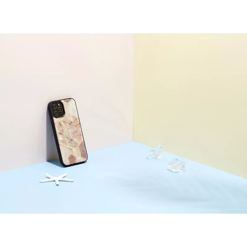Custodia iKins per Apple iPhone 12 Pro Max – motivo marmo rosa