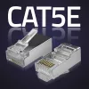 Connettore RJ45 modulare QOLTEC 54554 CAT5e FTP, 100 pz., argento, plastica, 11×22×18 mm