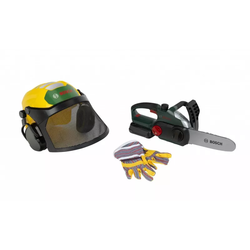 Set boscaiolo in legno per gioco di ruolo per bambini KLEIN modello 8197 — utensili giocattolo per giochi fantasiosi all'aperto e nel bosco