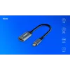 Savio Adattatore USB-C (M) HDMI (f), 4K, 60Hz, alluminio, AK-78