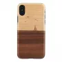 Custodia per smartphone man and wood per iPhone X/XS – modello mare, nero