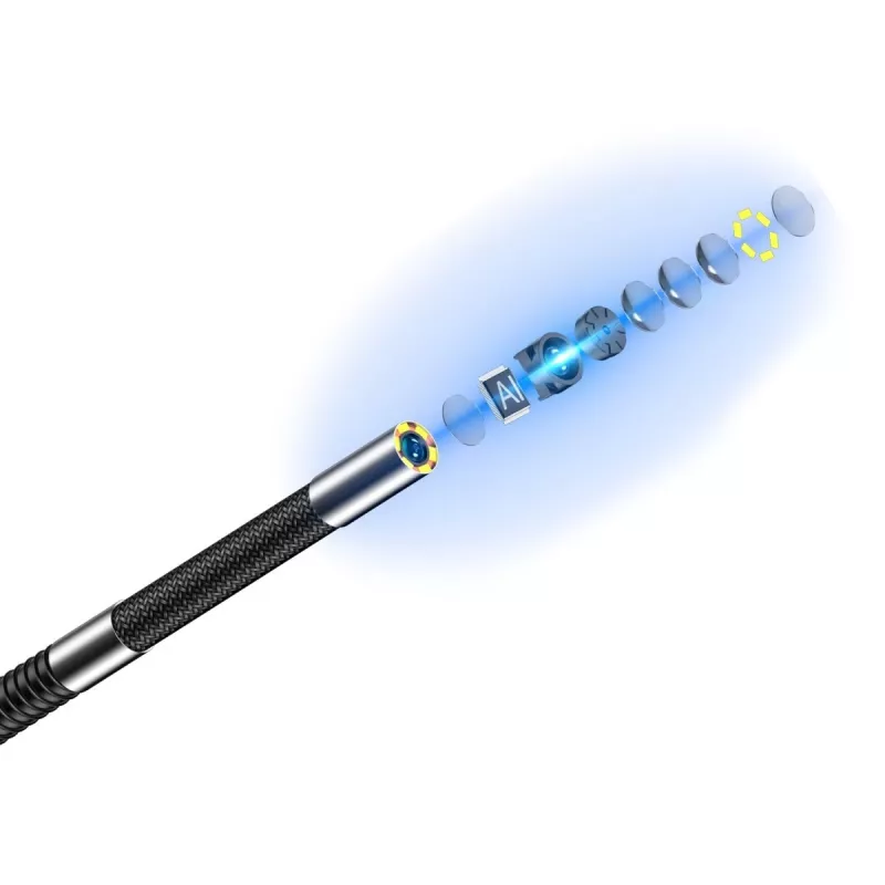 Ulefone uSmart E03 UF-EC03 telecamera endoscopica, 1280x720 HD, sonda orientabile a 180° in due direzioni, 6 LED, IP67, cavo semirigido da 1 m