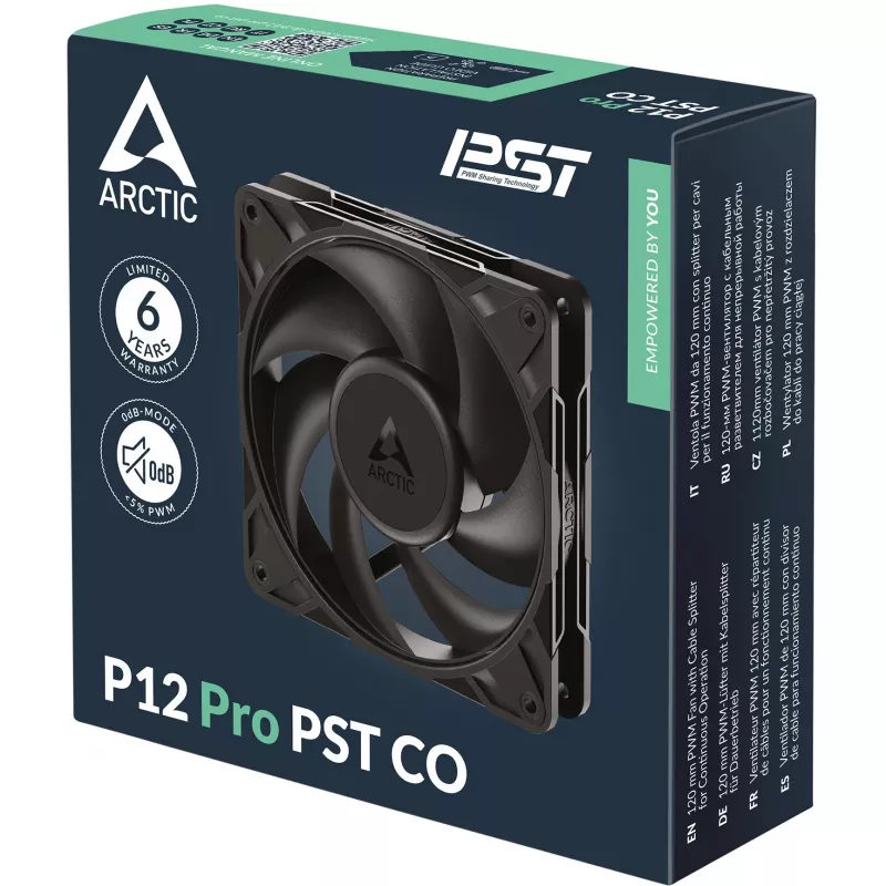 ARCTIC Freezer P12 Pro PST CO – ventola PWM da 120 mm con splitter per funzionamento continuo