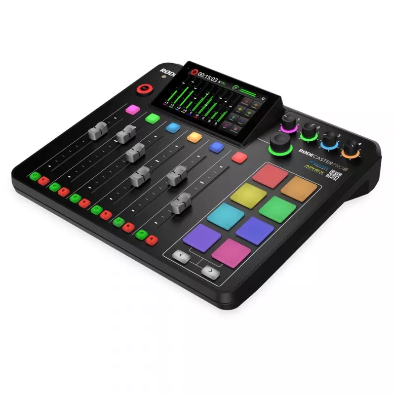 RØDE RØDECaster Pro II studio di produzione podcast, XLR, jack, USB-C, nero