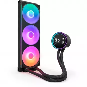 Dissipatore liquido all-in-one per processore NZXT Kraken Elite 360 RGB 12 cm nero 1 pz.