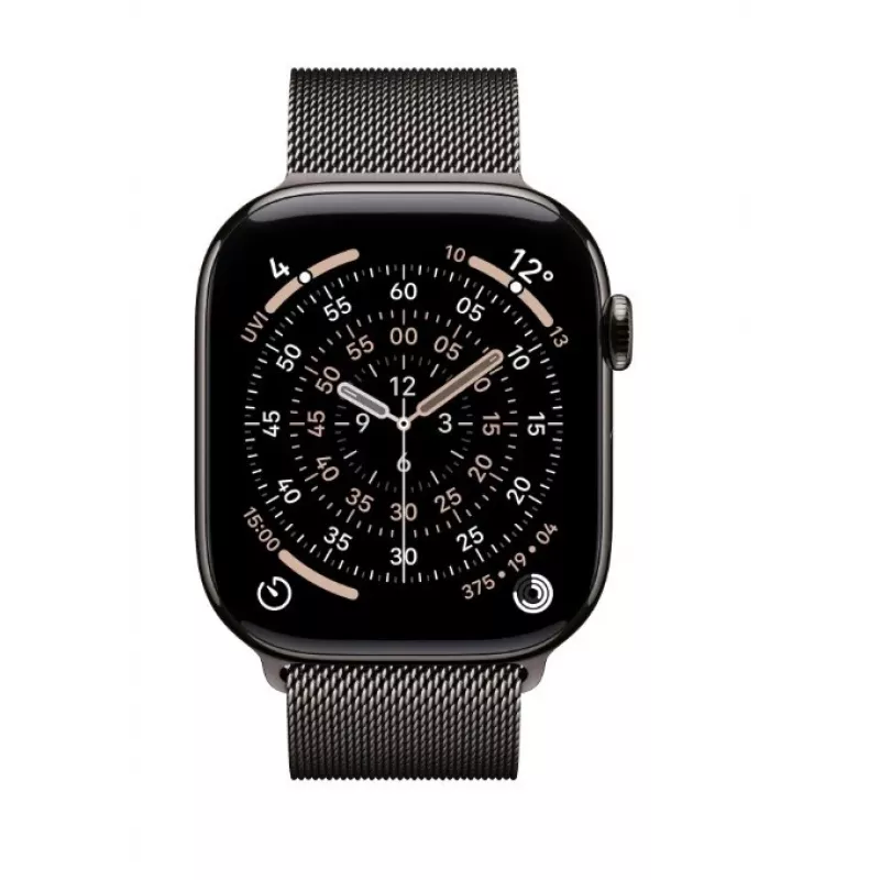 Apple Watch Series 11 GPS + Cellular 46mm cassa in titanio Slate con cinturino Milanese Slate M/L