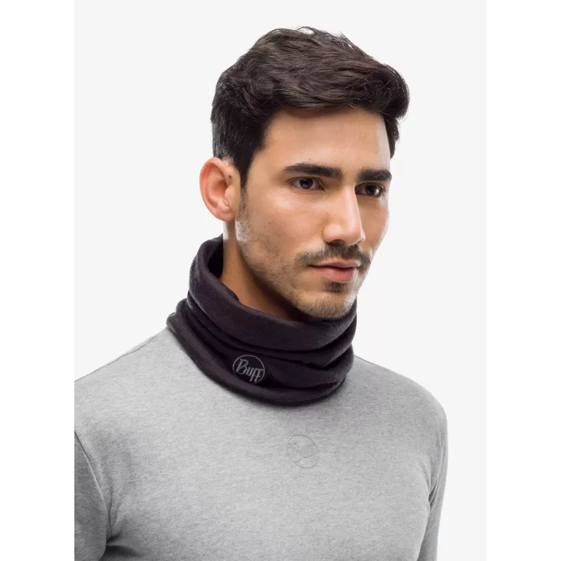 Scaldacollo Buff Multifunctional Sling Heavyweight Merino Wool — nero, senza cuciture, elasticizzato
