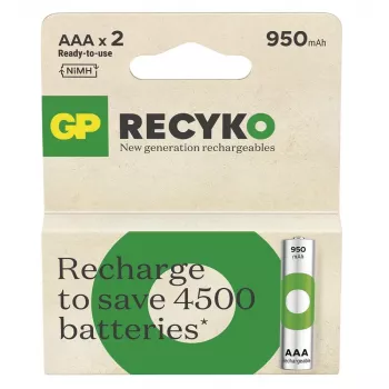 Batterie R03/AAA NI-MH 950mAh blister 2 pz.