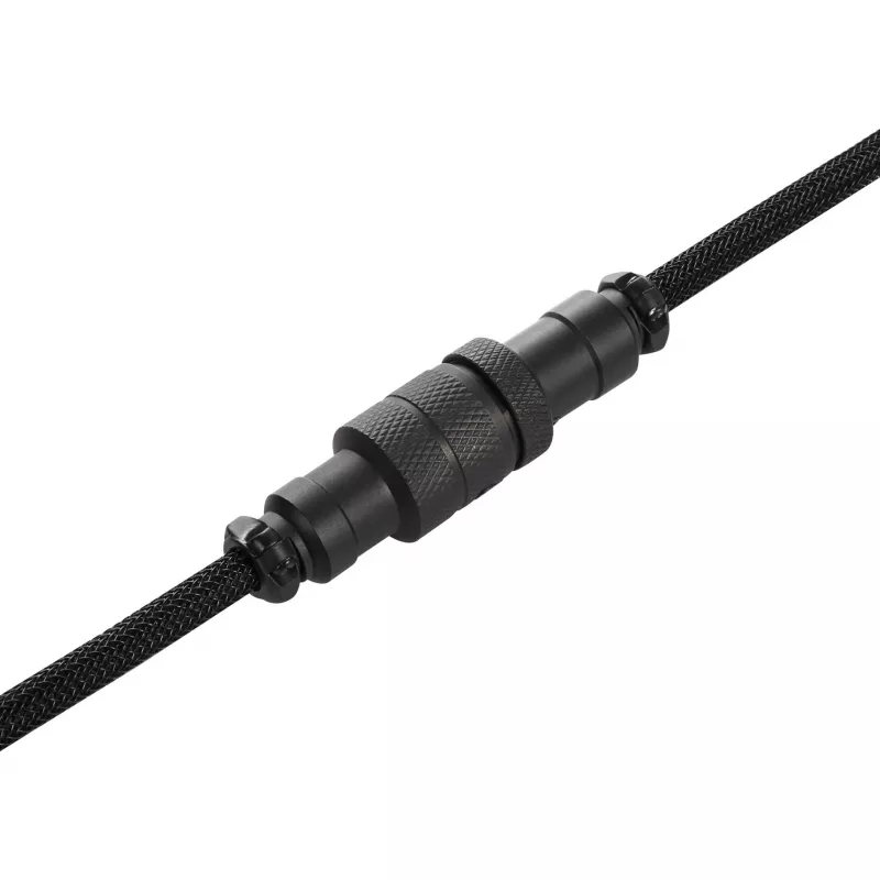 Sharkoon SGK50 Aviator cavo a spirale per SKILLER SGK50, da USB-A a USB-C, 1,85 m, titanio/nero
