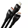Cavo USB Baseus SUP0003351 1,2 m USB A USB C/Micro USB-A/Lightning nero