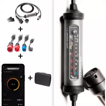 Juice Technology JUICE BOOSTER 3 air Country EU Traveller Set (antracite/nero, 1,4 - 11 kW, 3,1 metri cavo)