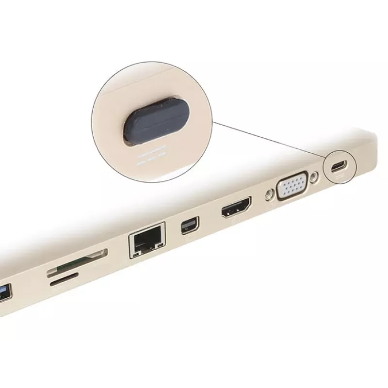 Cappuccio di protezione per connettore femmina DeLOCK 64014 USB Type-C nero 10 pz.