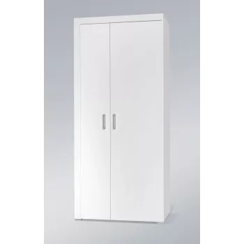 Armadio cama meble SAMBA bianco/bianco lucido, 900×550×2030 mm, 1 ripiano