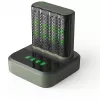 Docking station caricabatterie GP M452 per batterie ricaricabili NiMH Micro AAA, Mignon AA