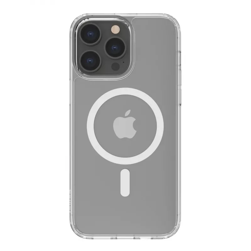 Belkin MSA011BTCL SheerForce custodia magnetica per iPhone 14 Pro Max, antibatterica, trasparente