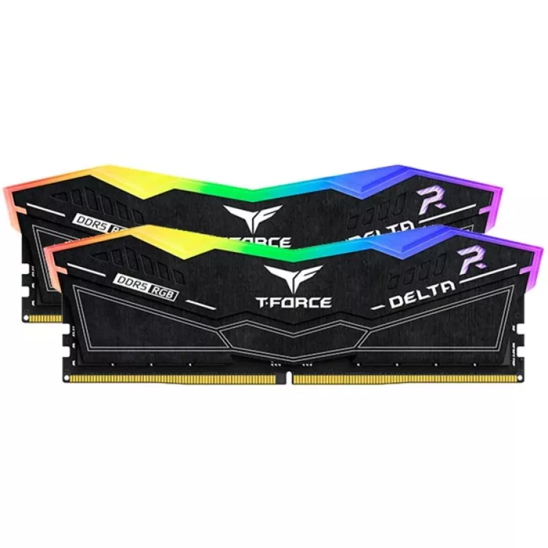 DIMM 32 GB DDR5-6400 (2x 16 GB) kit dual, memoria nera, FF3D532G6400HC32ADC01, Delta RGB, INTEL XMP, AMD EXPO