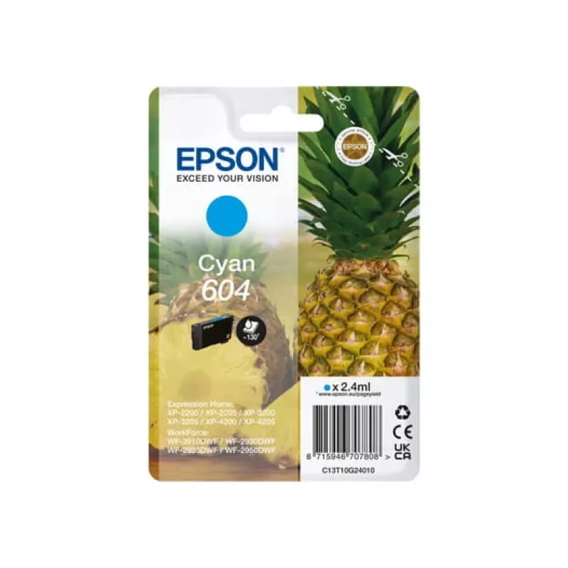 Epson 604 Cartuccia d'inchiostro 1 pezzo Originale Standard cyan