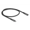 Prolunga USB DeLOCK Type-C maschio a femmina 10 Gbit/s 0,5 m grigio metallo