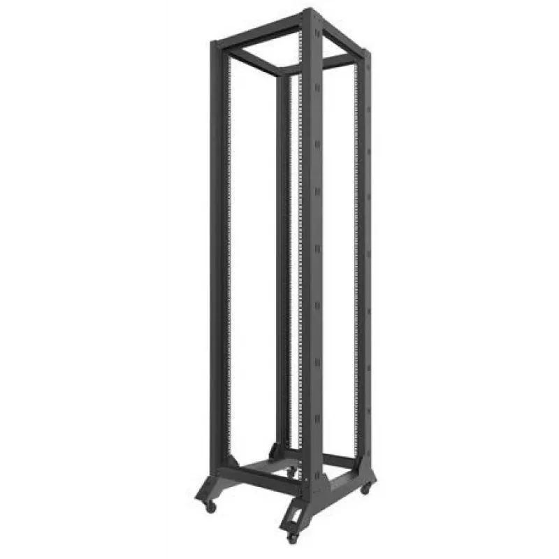 Lanberg OR01-6842-B Rack aperto da 19 pollici, 42U, 600x800 mm, nero