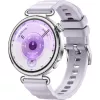 Huawei WATCH GT6 41 mm smartwatch, display tattile AMOLED 3,35 cm (1,32") 466 x 466, GPS, acciaio inossidabile, argento, cinturino in fluoroelastomero viola