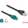 Cavo di rete DELOCK 91371 — HSD Z a RJ-45, contatti dorati, 0,5 m, nero