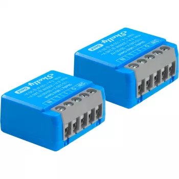 Modulo relè smart compatto Shelly 1 Mini Gen4, 1P 8A, Wi‑Fi/Matter/Zigbee/Bluetooth, 110–240 V (2 pezzi)