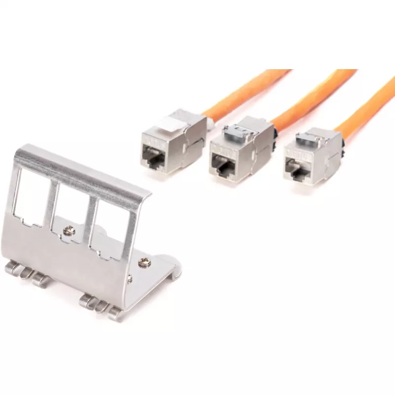 Adattatore Digitus AN-25183 per 3x modulo Keystone acciaio inox