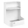Ergo Office Scatola contenitore/organizer da sottoscrivania con vano accessori, bianco, max. 5 kg, ER-442