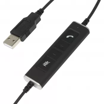 Cuffie mono USB Plusonic 10.1P — cuffie USB a un padiglione compatibili con Teams e Skype