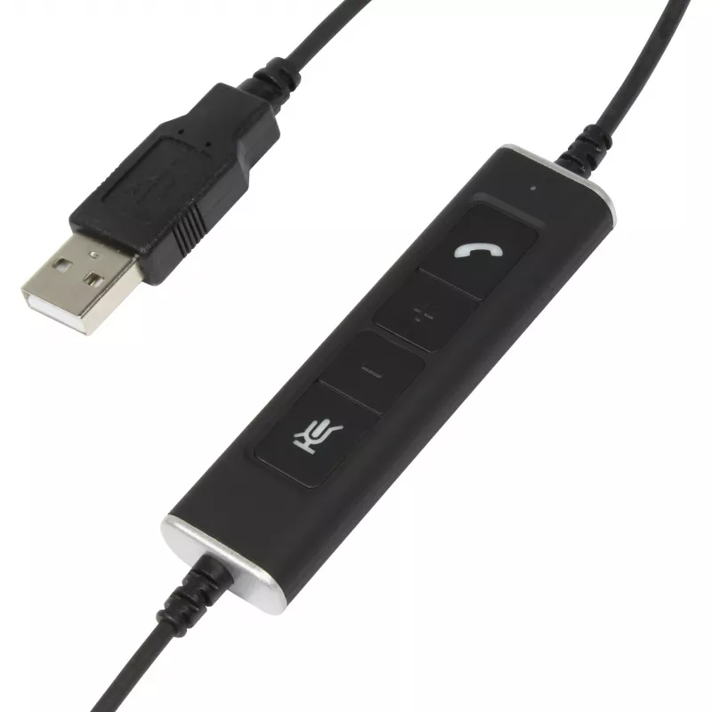 Cuffie mono USB Plusonic 10.1P — cuffie USB a un padiglione compatibili con Teams e Skype