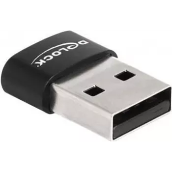 Delock adattatore USB USB (M) a USB-C (F) USB2.0 5 A nero (60002)