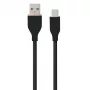 Cavo in silicone USB Type-A - Type-C (nero, 1 m)