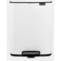 Brabantia Bo Pedal Bin 12 L rettangolare acciaio bianco