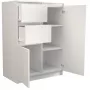 Comò Top e Shop 2D2S BIEL — 2 cassetti, bianco, 700×400×970 mm, truciolare