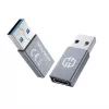 Adattatore GRAUGEAR G-AD-CTA-10G USB-A a USB-C argento