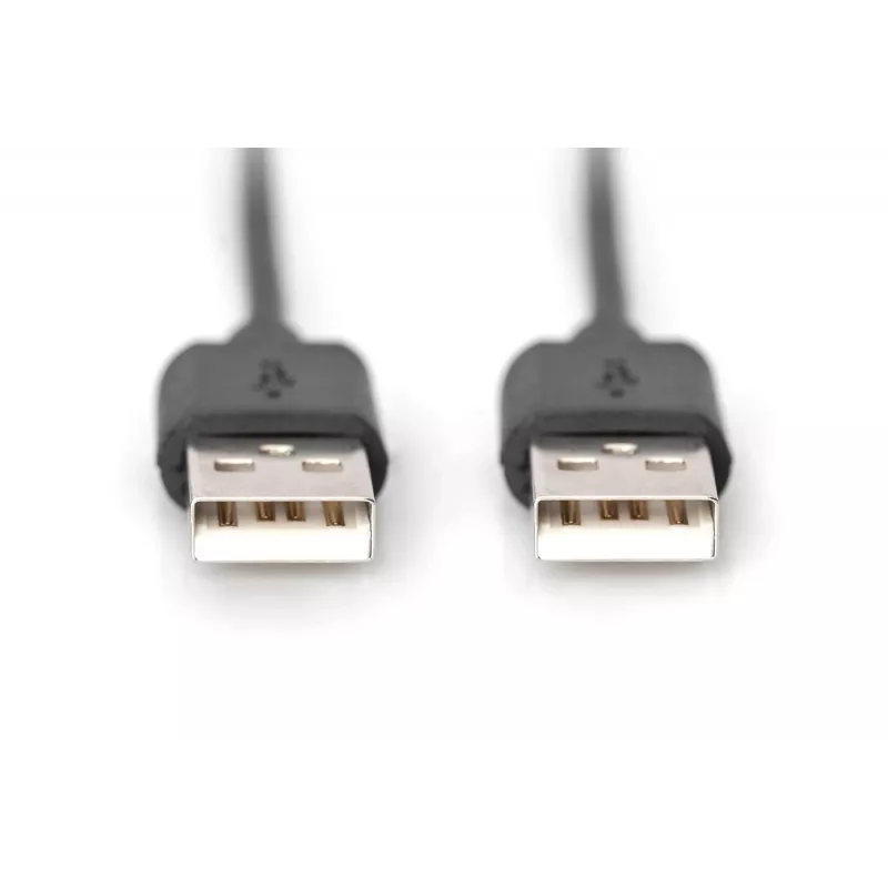 Assmann cavo di collegamento USB, Type-A M/M, 3,0 m, compatibile USB 2.0, UL, nero (AK-300100-030-S)