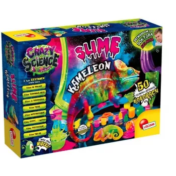Kit scientifico Liscianigiochi Crazy Science Slime Camaleonte 304-PL89246 – set didattico di esperimenti con lo slime