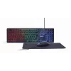 Tastiera full-size cablata con mouse Gembird KBS-UML-01 — USB, QWERTY US, 104 tasti, nero