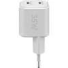 Caricabatterie dual-fast USB-C Nano, PD, GaN, 35 Watt (bianco, 2x USB-C, Power Delivery 3.0)