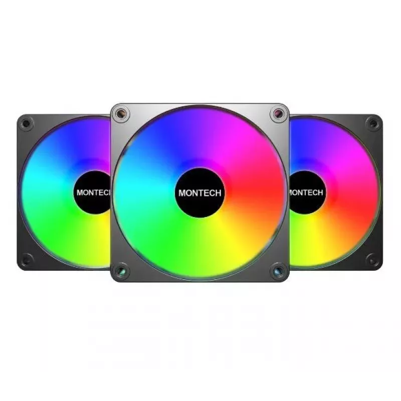Montech GF120 V2 ARGB modulo ventola per case PC 12 cm nero 3 pz.