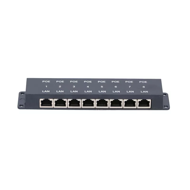 Extralink iniettore PoE 8 porte, 8x 100 Mb/s RJ45