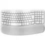 Tastiera Logitech Wave Keys con poggiapolsi imbottito wireless Bluetooth LE QWERTY bianco sporco (PAN)