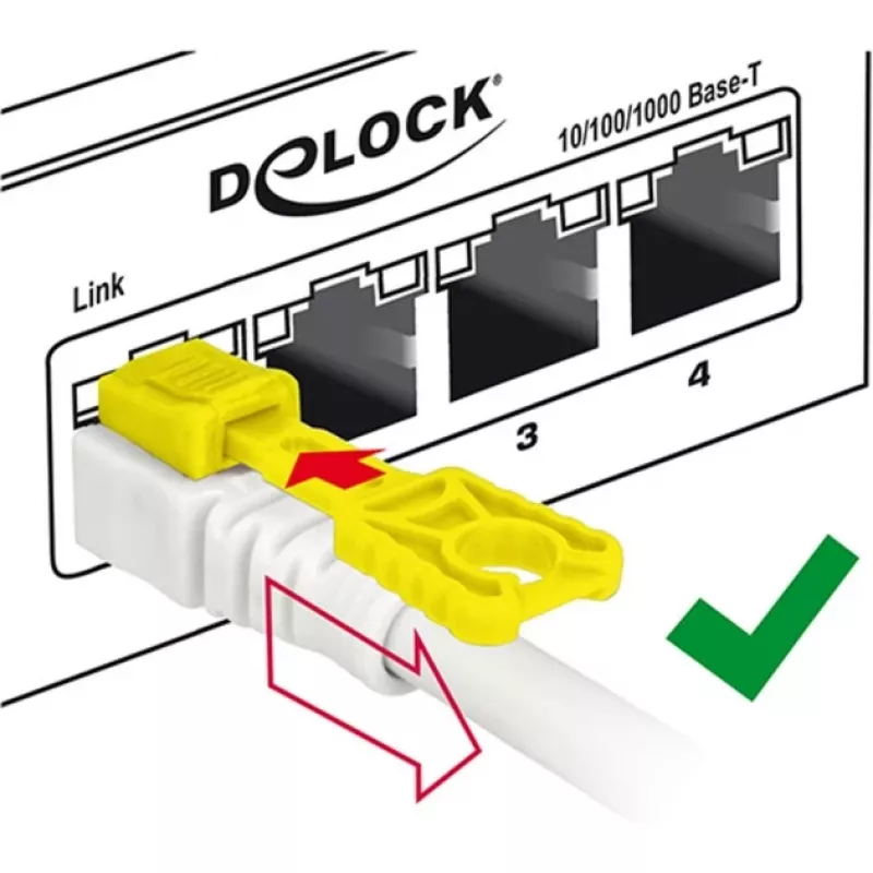 Cavo di rete DeLOCK 85335 RJ-45 Cat6a 5m bianco