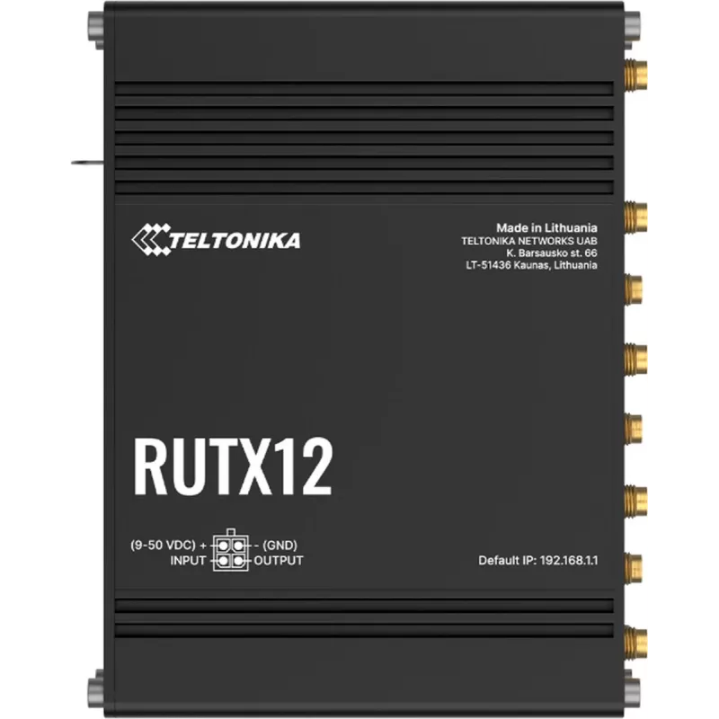 Teltonika RUTX12DUAL LTE CAT 6 router cellulare industriale