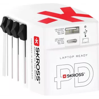 Caricabatterie Skross 1.302332 indoor AC 100-250V 20V 1x USB Type-C bianco