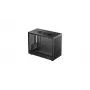 DeepCool CH160 PLUS R-CH160-BKNGM0-G case compatto per computer (SFF), Mini-ITX/Micro-ATX, vetro temperato, nero
